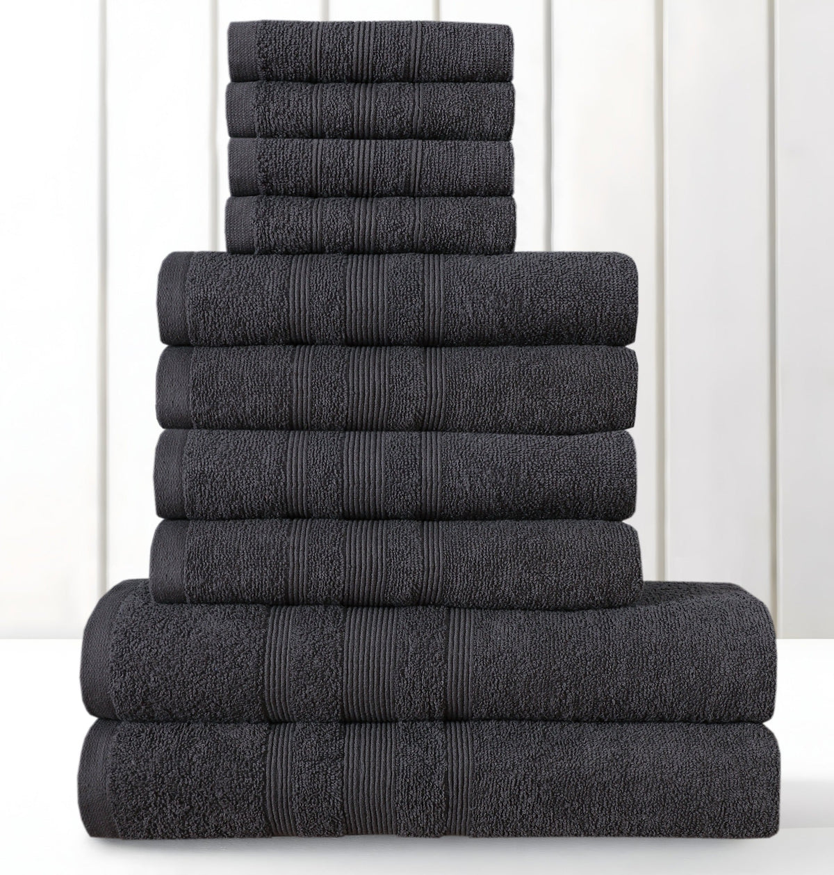 Premium 100% Cotton Towel Set – Pack of 10