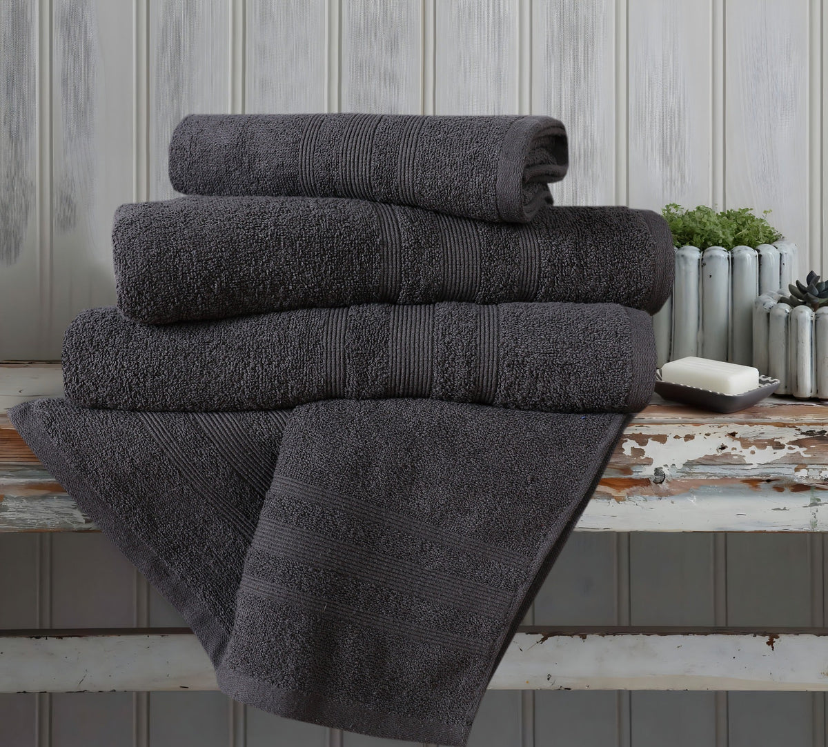 Premium 100% Cotton Towel Set – Pack of 10