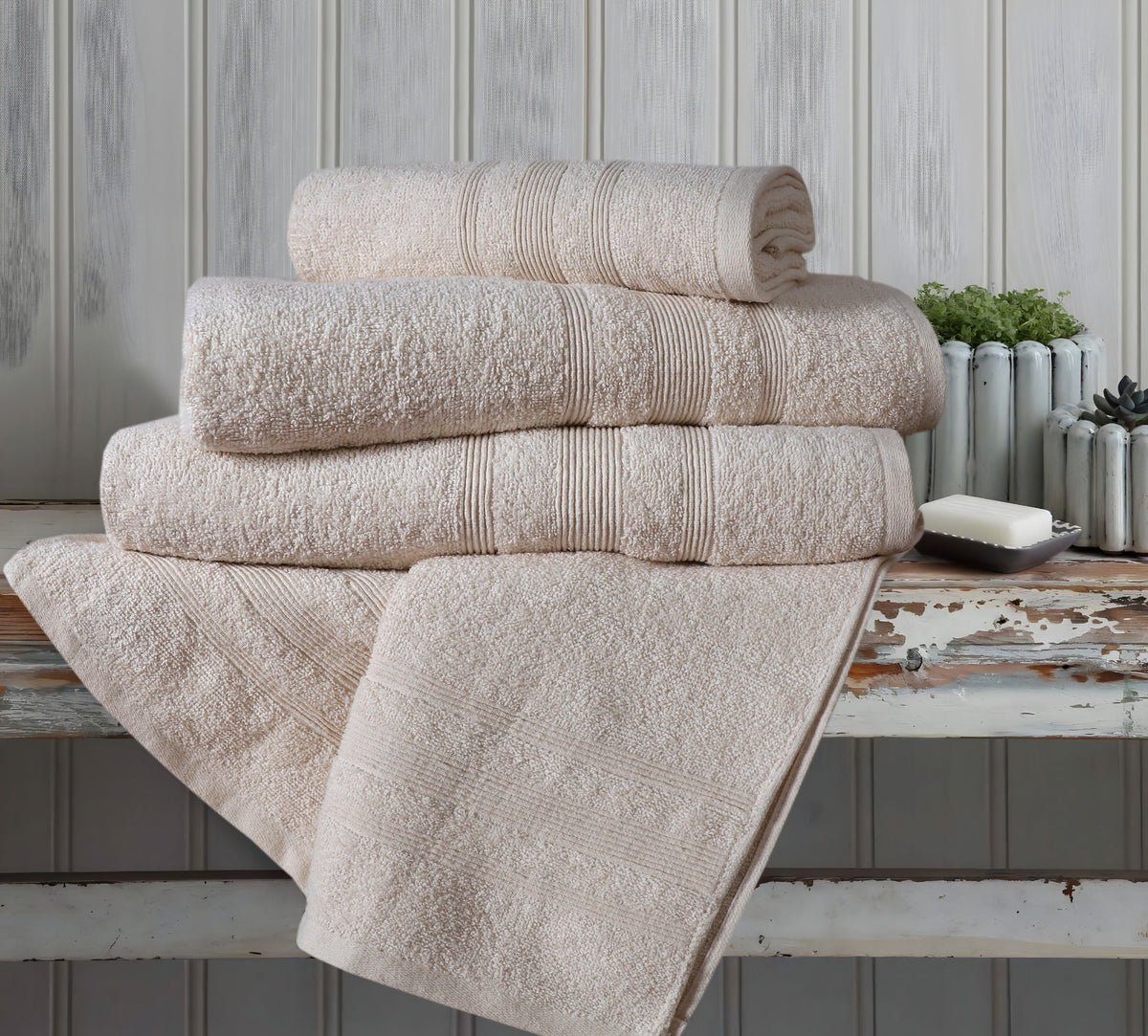 Premium 100% Cotton Towel Set – Pack of 10