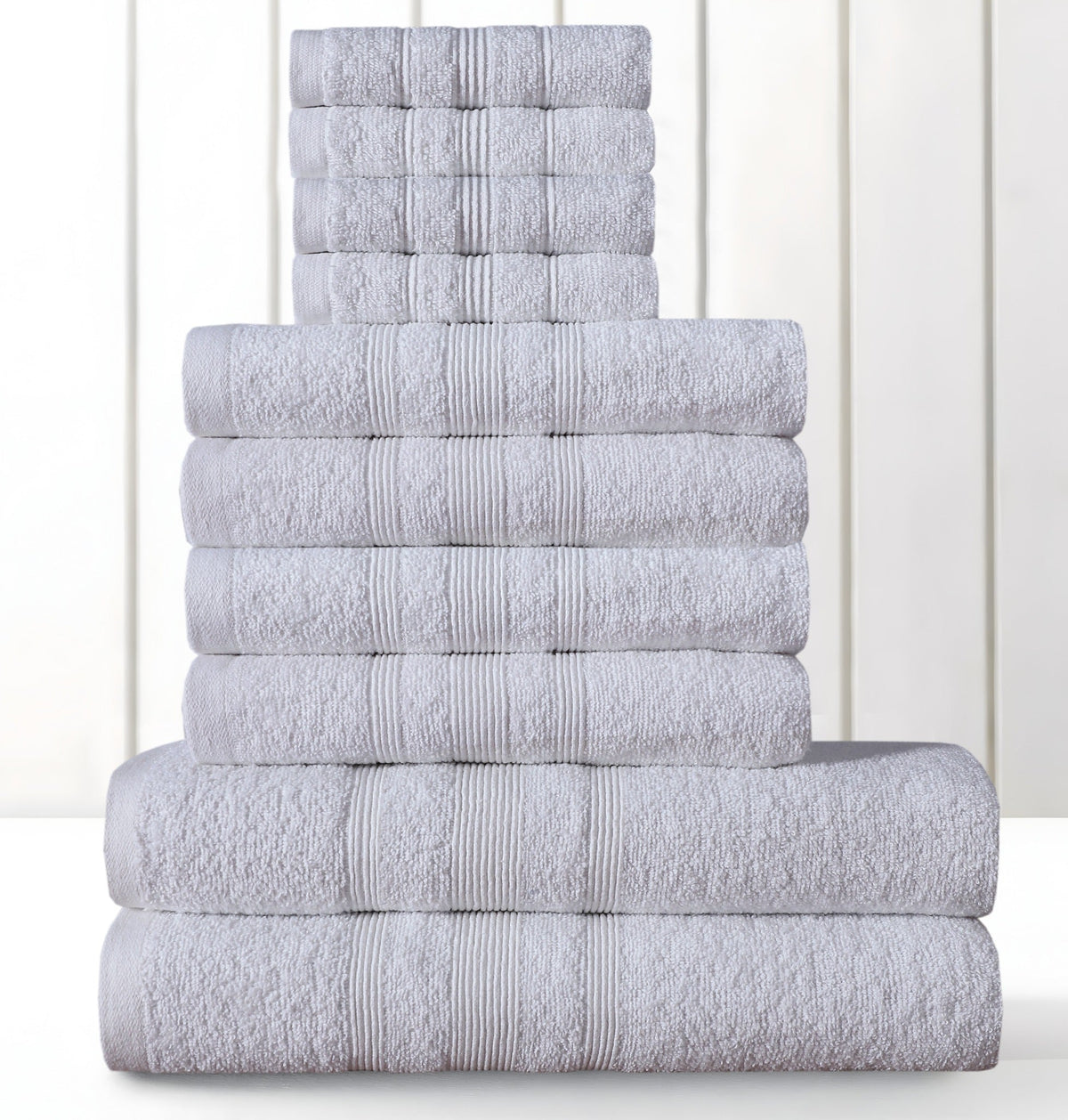 Premium 100% Cotton Towel Set – Pack of 10