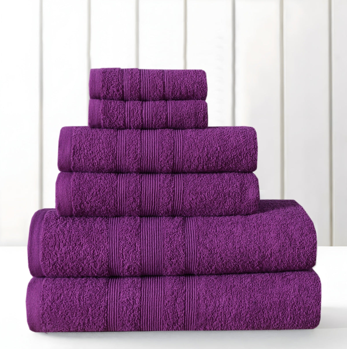 Premium 100% Cotton Towel Set – Pack of 10