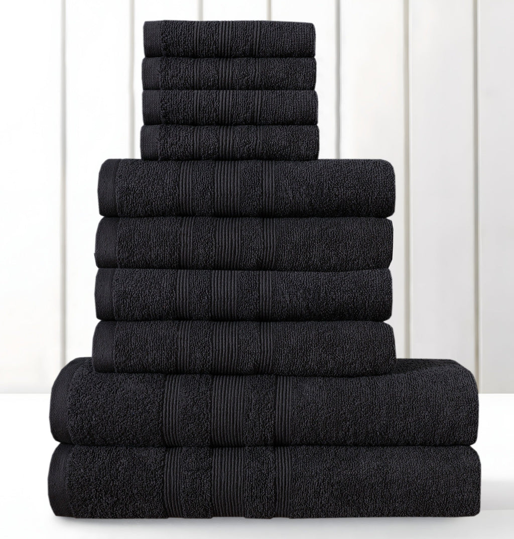 Premium 100% Cotton Towel Set – Pack of 10