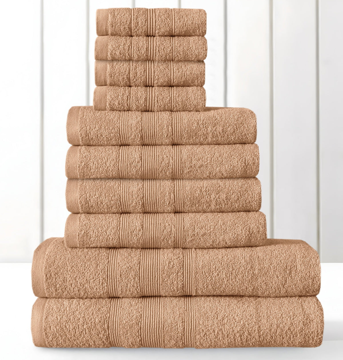 Premium 100% Cotton Towel Set – Pack of 10