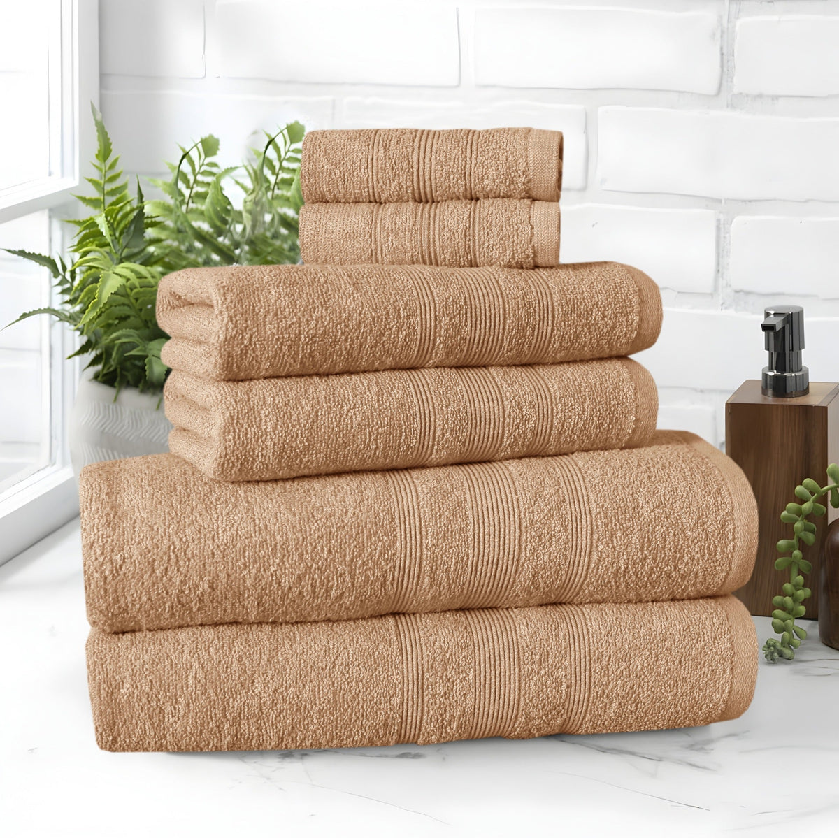 Premium 100% Cotton Towel Set – Pack of 10