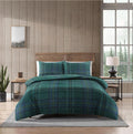 Forest Night Green Tartan Duvet Cover Set – UK Sizes