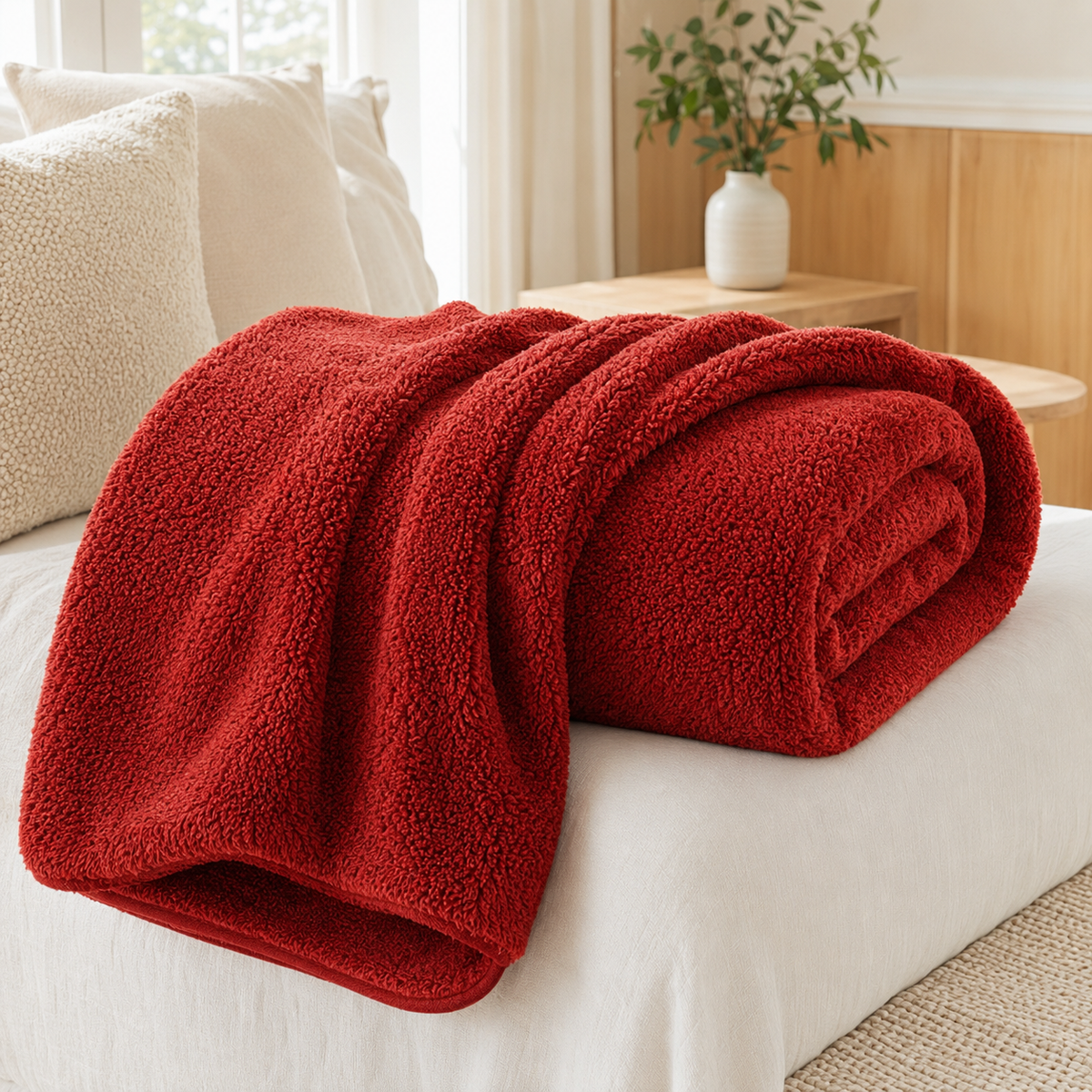 Teddy Fleece Blanket Throw