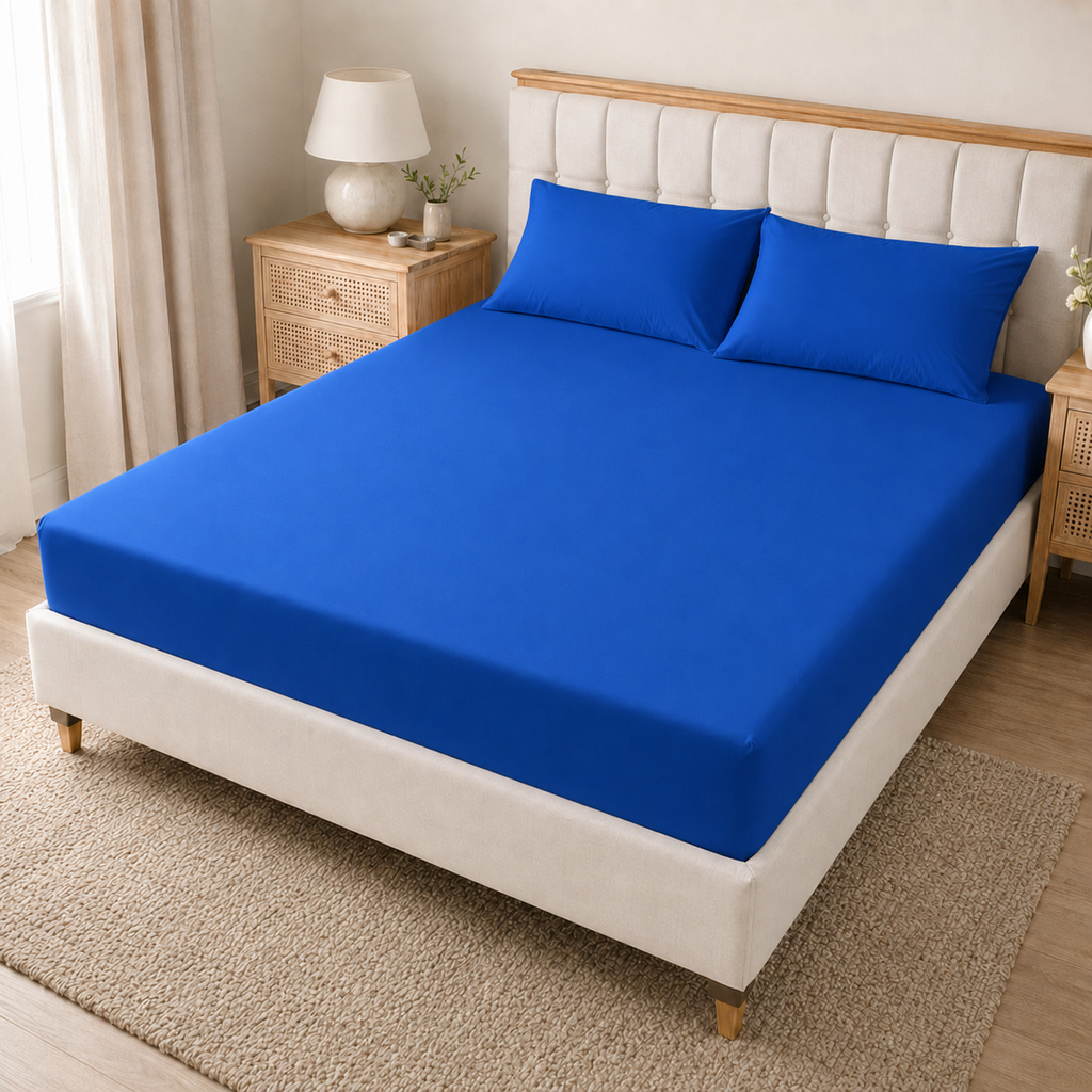 40cm Extra Deep Polycotton Fitted Sheet