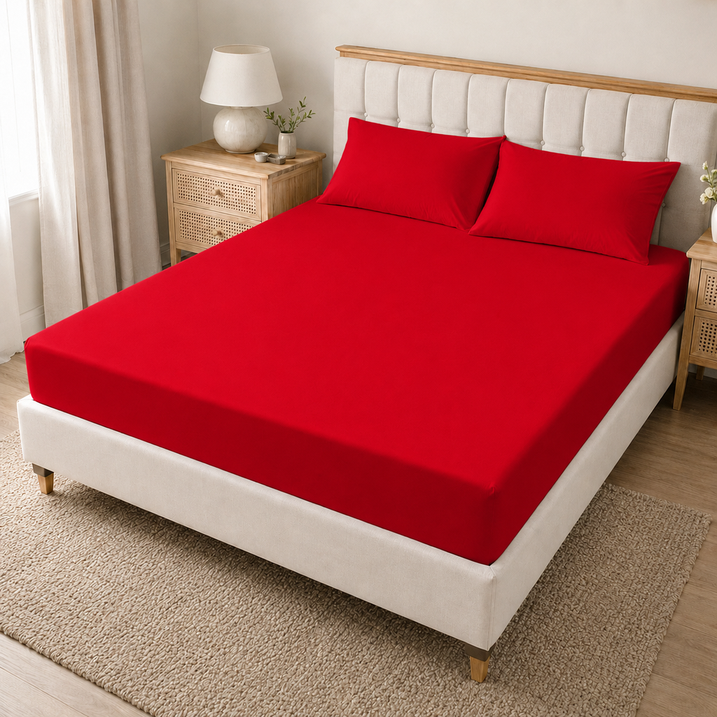 40cm Extra Deep Polycotton Fitted Sheet