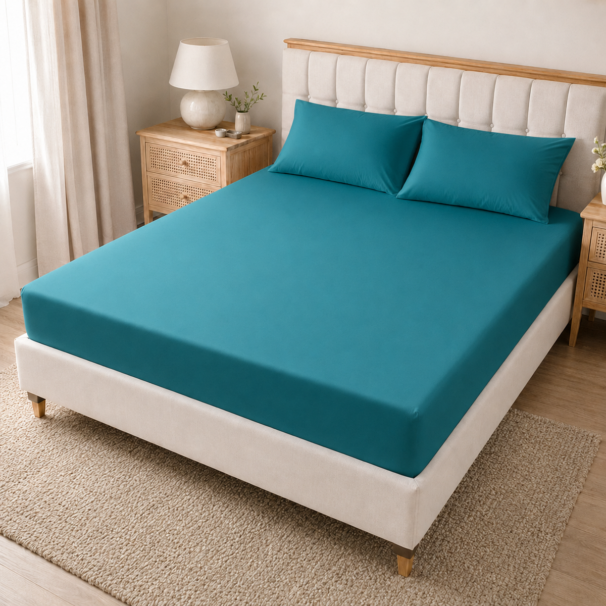 40cm Extra Deep Polycotton Fitted Sheet