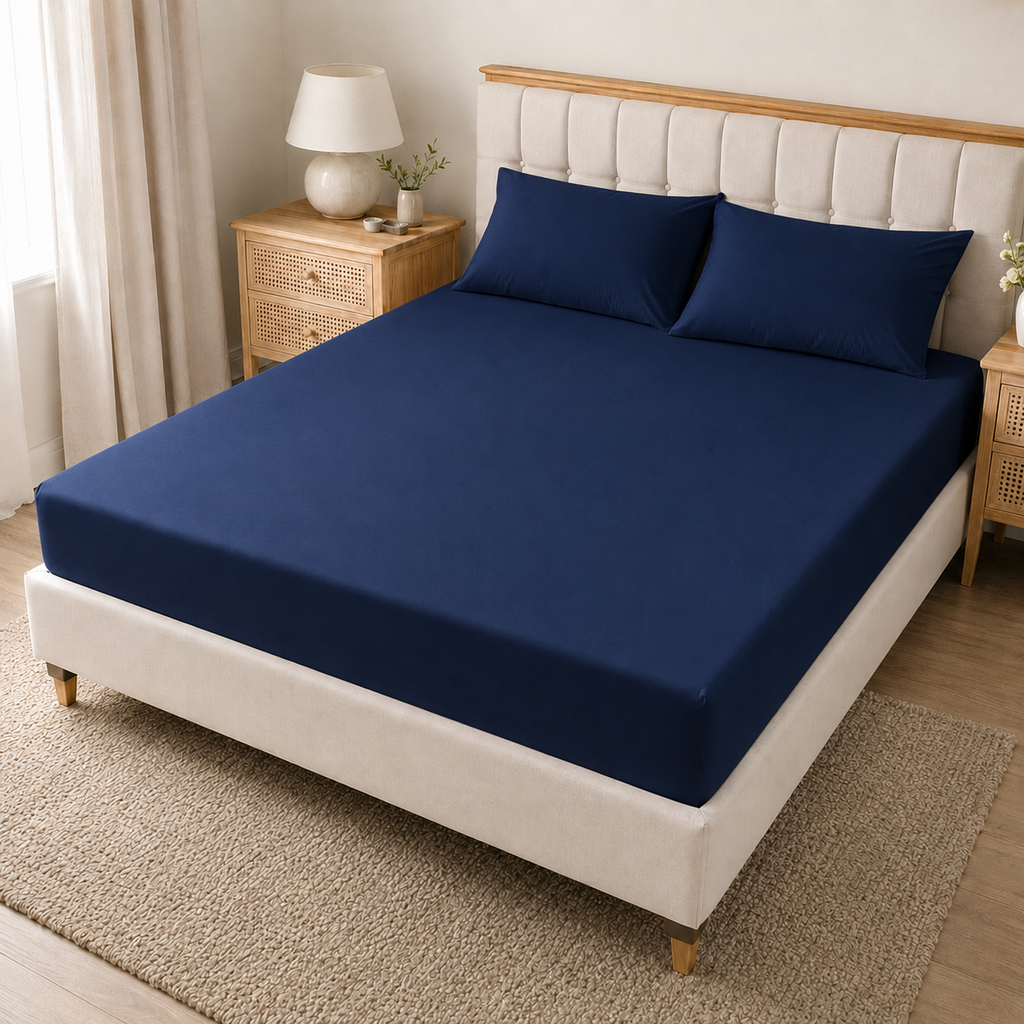 40cm Extra Deep Polycotton Fitted Sheet