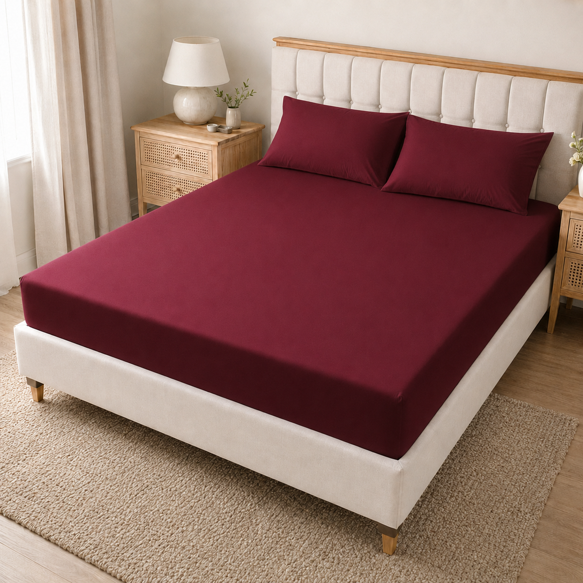 40cm Extra Deep Polycotton Fitted Sheet