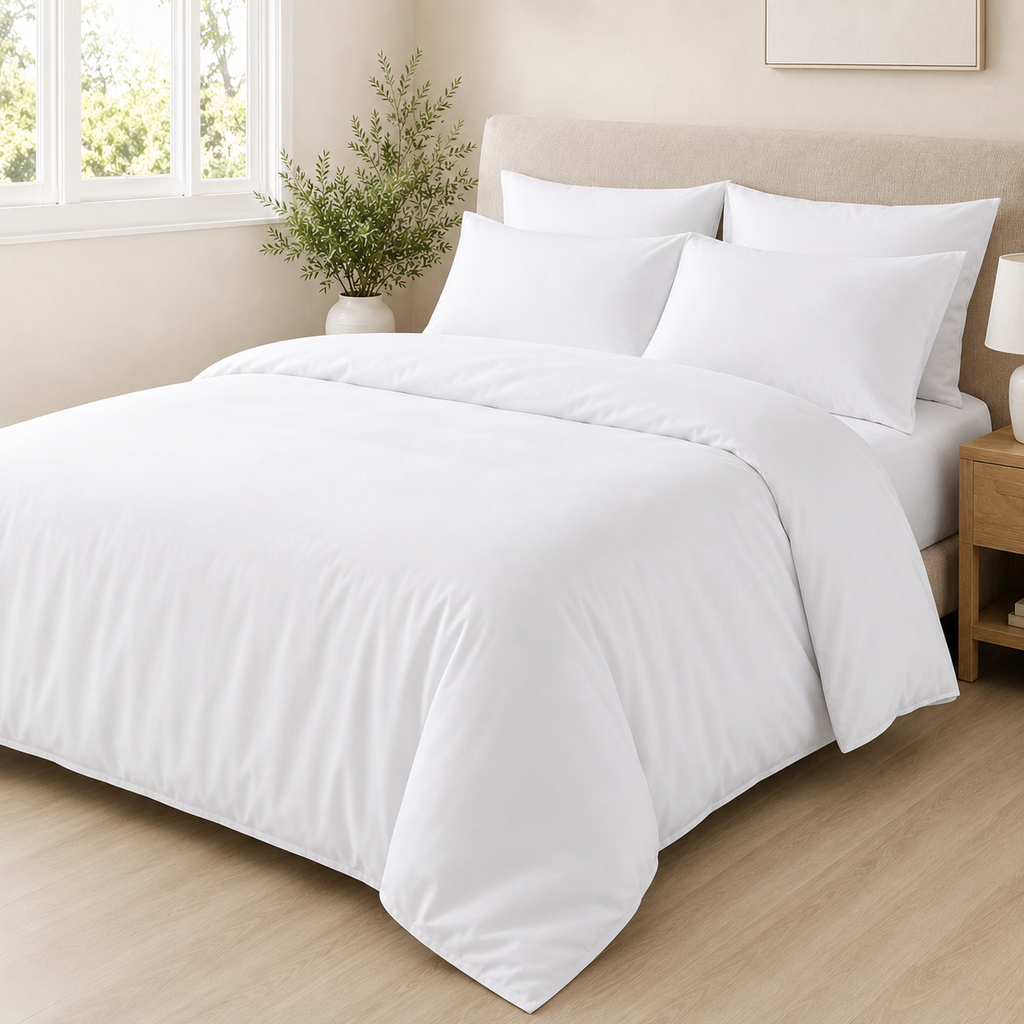 Polycotton Plain Duvet Cover Set