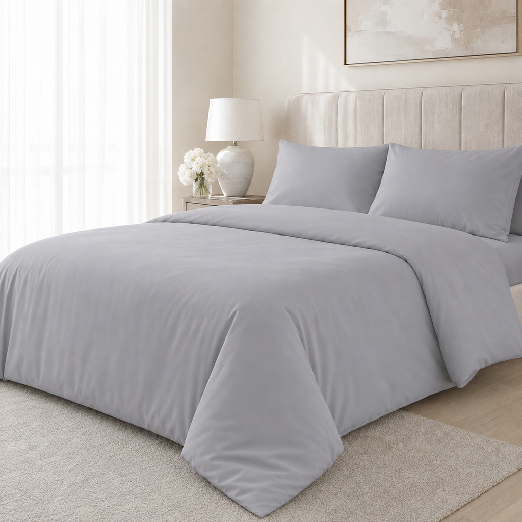 Polycotton Plain Duvet Cover Set
