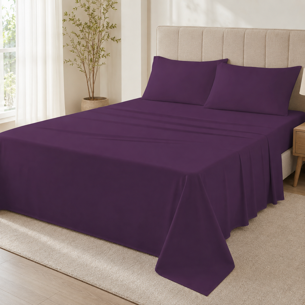 Polycotton Flat Sheet – 22 Colours
