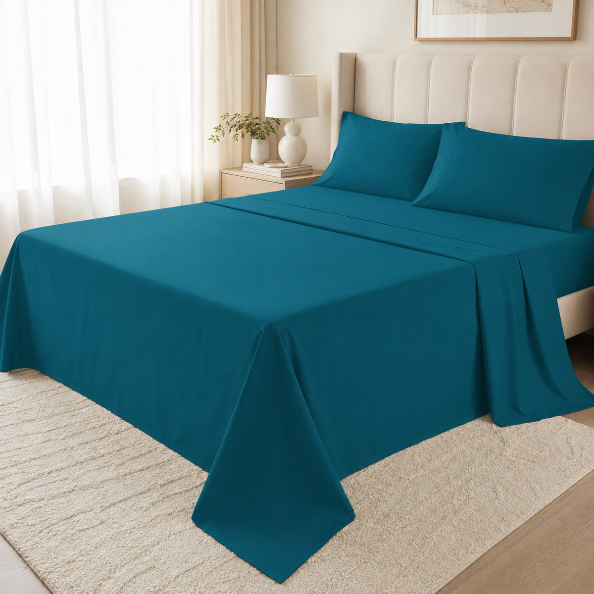 Polycotton Flat Sheet – 22 Colours