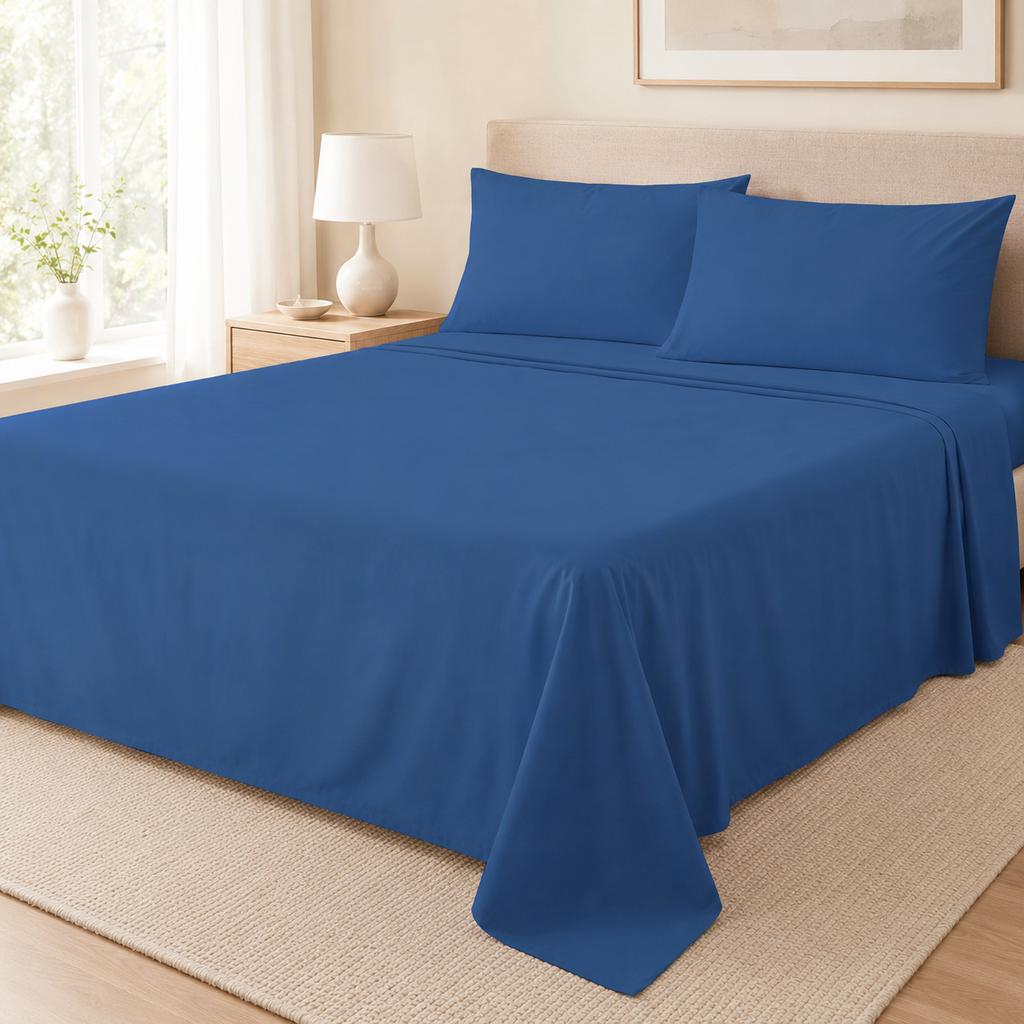 Polycotton Flat Sheet – 22 Colours