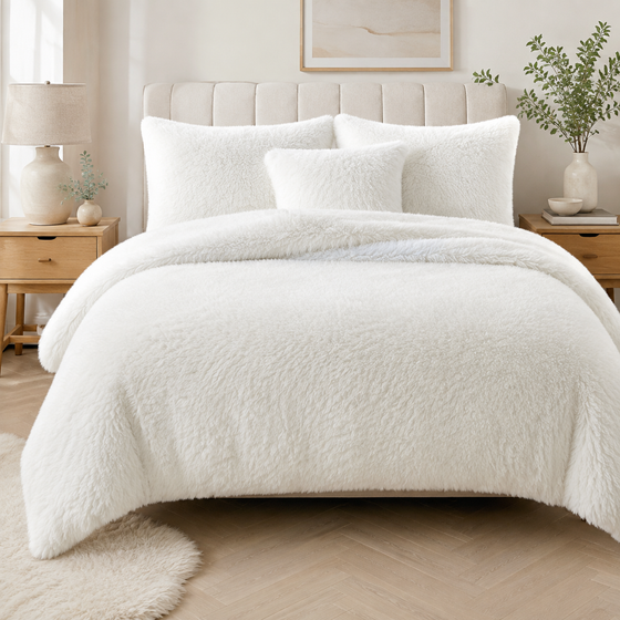 Alaska Long Fur Fleece Duvet Cover