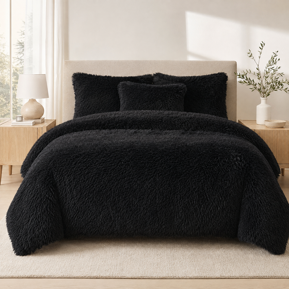 Alaska Long Fur Fleece Duvet Cover