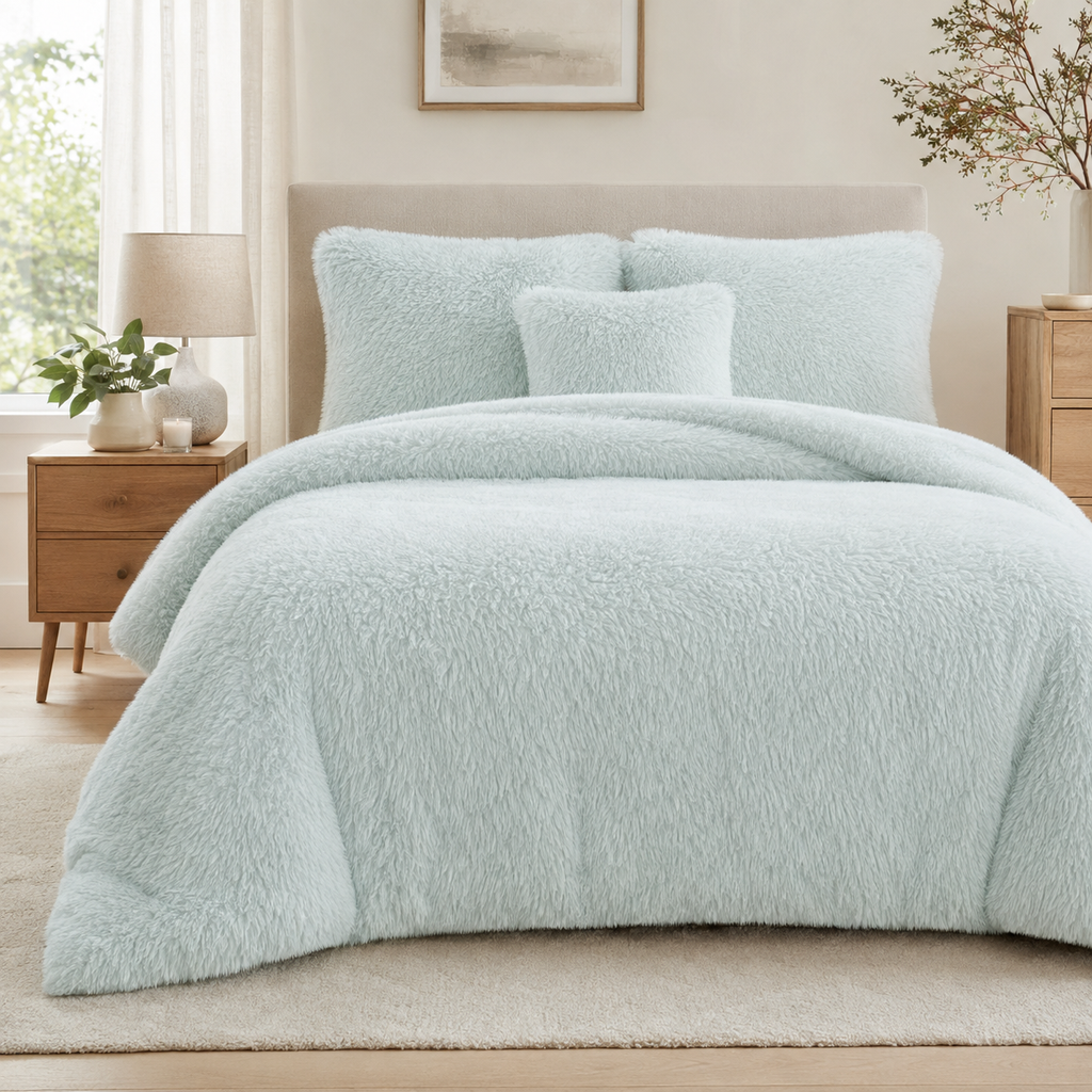 Alaska Long Fur Fleece Duvet Cover