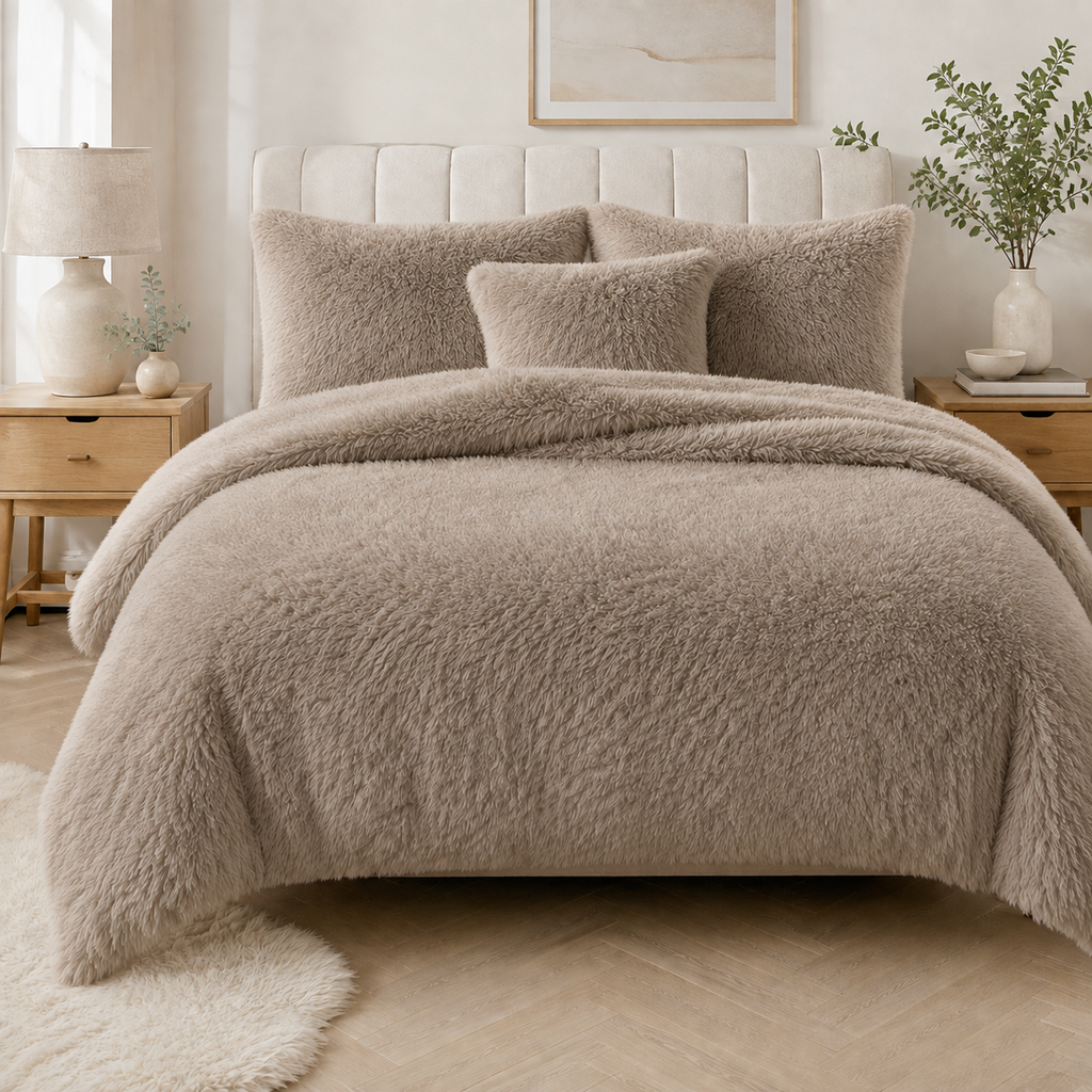 Alaska Long Fur Fleece Duvet Cover