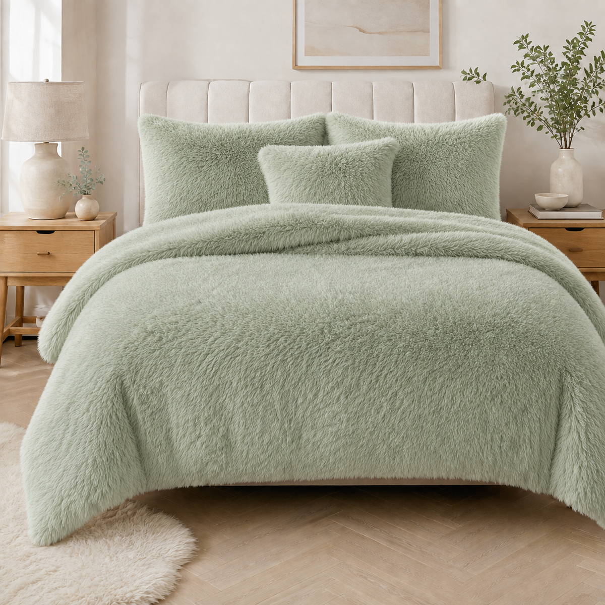 Alaska Long Fur Fleece Duvet Cover
