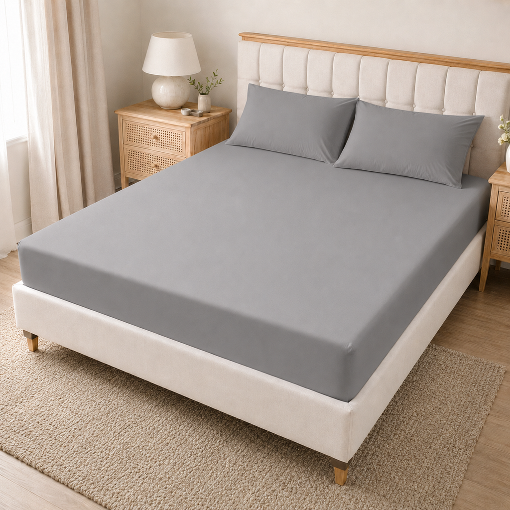 25cm Deep Microfiber Fitted Sheet