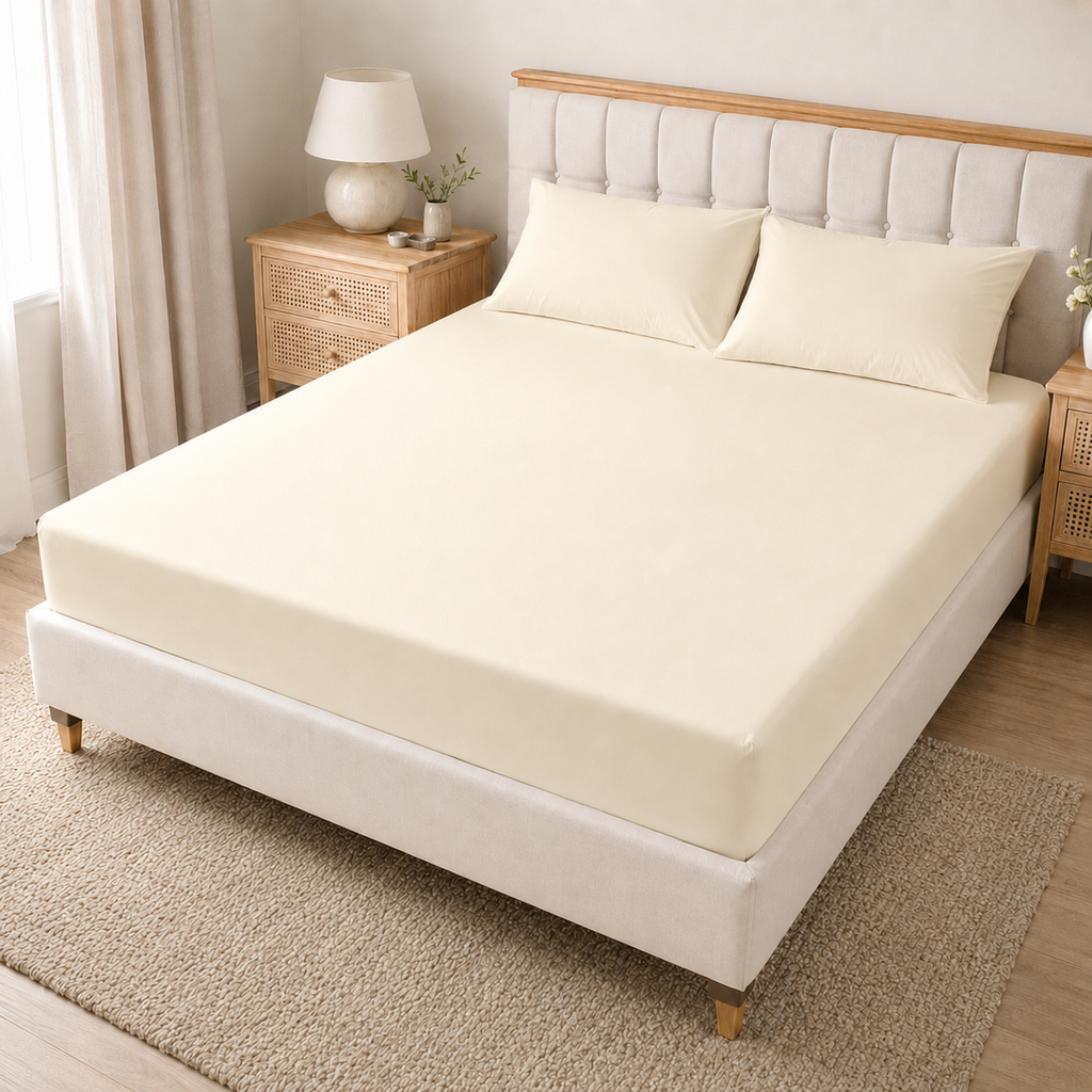 40cm Extra Deep Microfiber Fitted Sheet