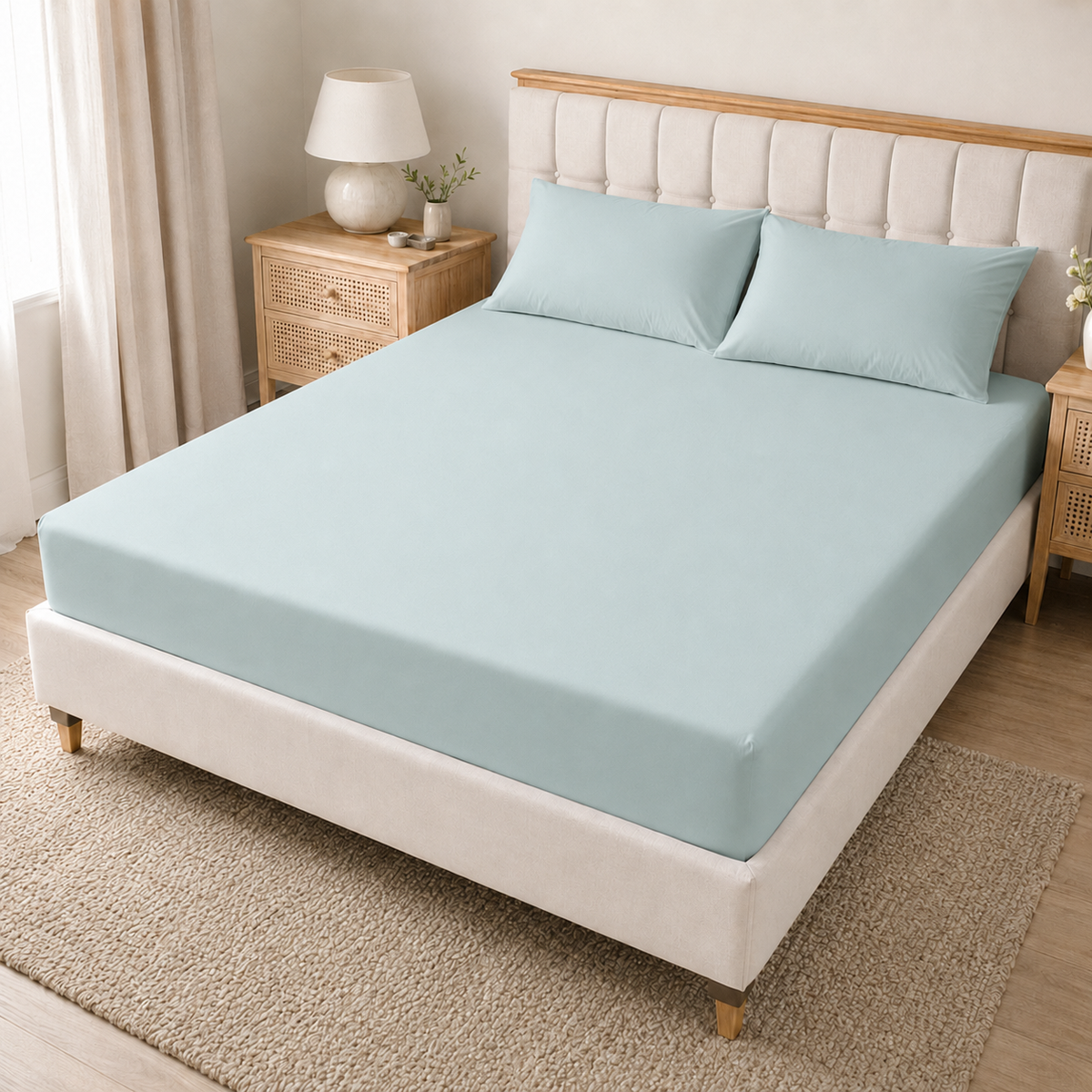 40cm Extra Deep Microfiber Fitted Sheet