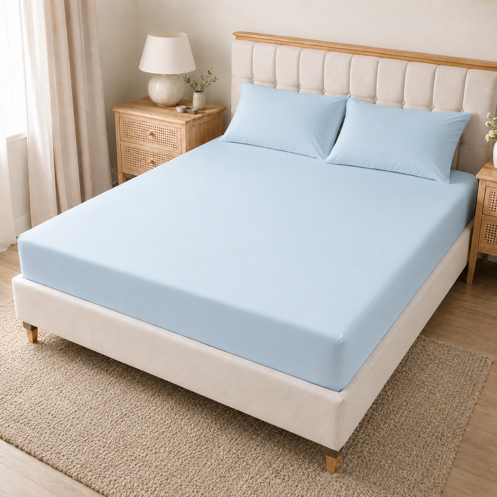 40cm Extra Deep Microfiber Fitted Sheet