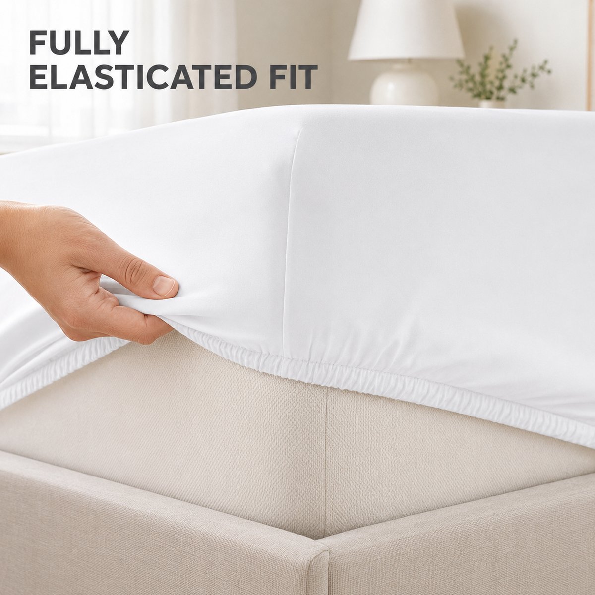 40cm Extra Deep Microfiber Fitted Sheet